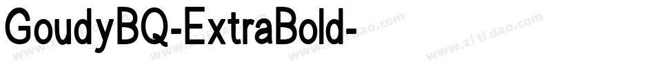 GoudyBQ-ExtraBold字体转换