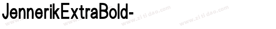 JennerikExtraBold字体转换