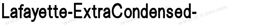 Lafayette-ExtraCondensed字体转换