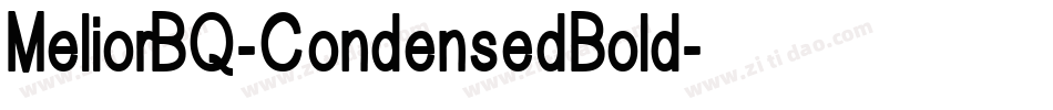 MeliorBQ-CondensedBold字体转换