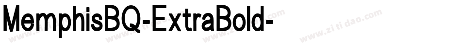 MemphisBQ-ExtraBold字体转换