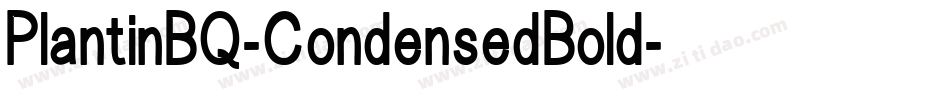 PlantinBQ-CondensedBold字体转换