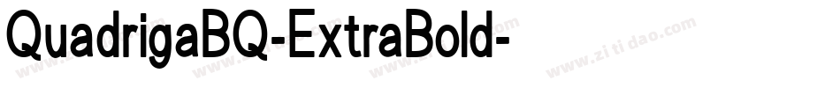 QuadrigaBQ-ExtraBold字体转换