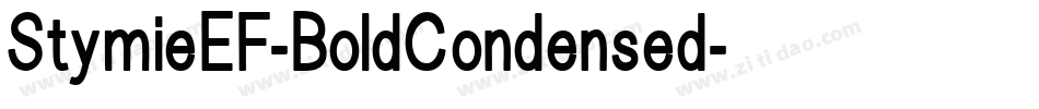 StymieEF-BoldCondensed字体转换