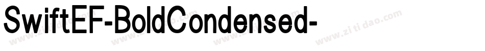 SwiftEF-BoldCondensed字体转换