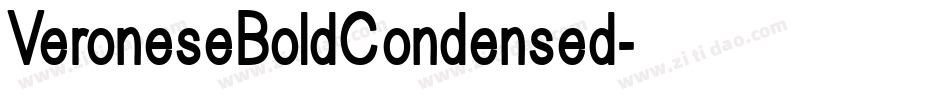 VeroneseBoldCondensed字体转换