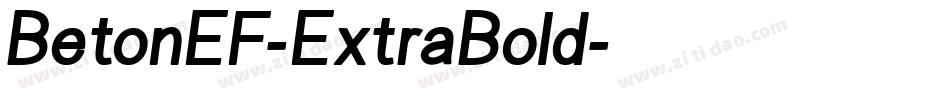 BetonEF-ExtraBold字体转换