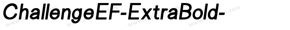 ChallengeEF-ExtraBold字体转换