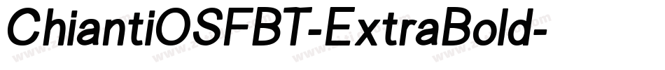 ChiantiOSFBT-ExtraBold字体转换