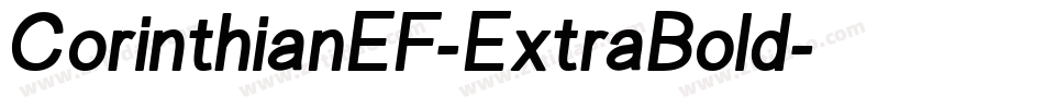 CorinthianEF-ExtraBold字体转换