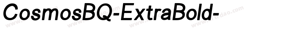 CosmosBQ-ExtraBold字体转换