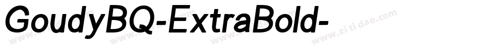 GoudyBQ-ExtraBold字体转换