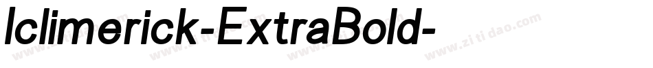 Iclimerick-ExtraBold字体转换