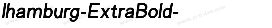 Ihamburg-ExtraBold字体转换