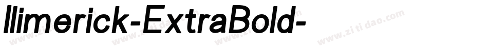 Ilimerick-ExtraBold字体转换