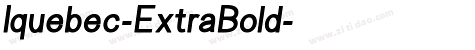 Iquebec-ExtraBold字体转换