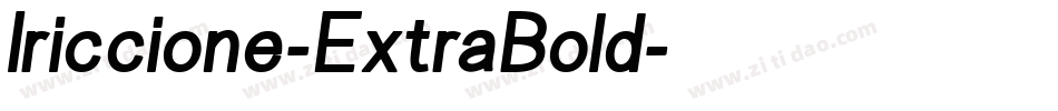 Iriccione-ExtraBold字体转换