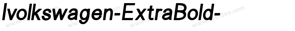 Ivolkswagen-ExtraBold字体转换