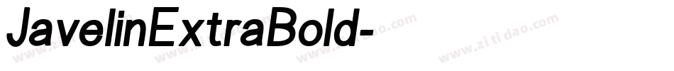 JavelinExtraBold字体转换 JavelinExtraBold字体转换