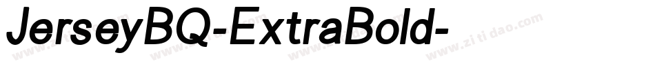 JerseyBQ-ExtraBold字体转换