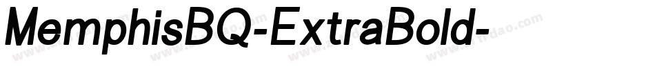 MemphisBQ-ExtraBold字体转换
