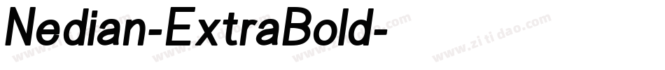 Nedian-ExtraBold字体转换