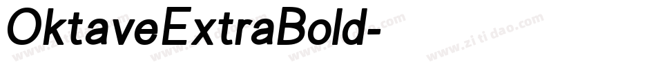OktaveExtraBold字体转换