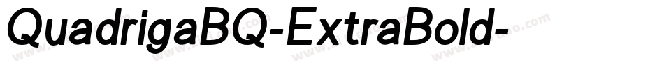 QuadrigaBQ-ExtraBold字体转换