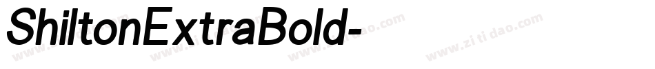 ShiltonExtraBold字体转换