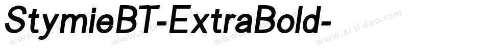 StymieBT-ExtraBold字体转换