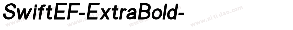 SwiftEF-ExtraBold字体转换