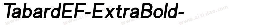 TabardEF-ExtraBold字体转换