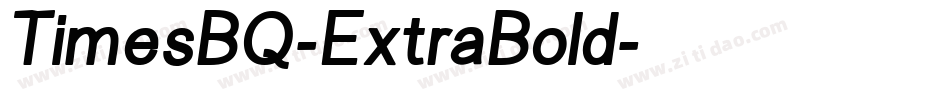 TimesBQ-ExtraBold字体转换