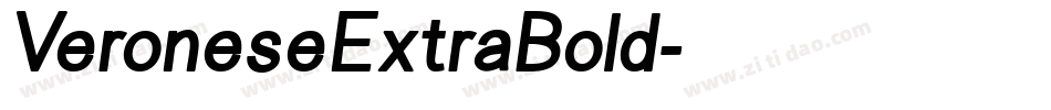 VeroneseExtraBold字体转换