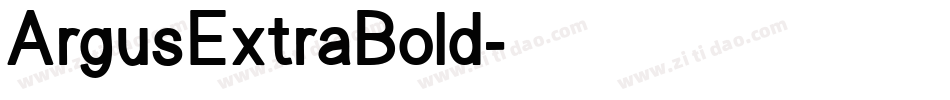 ArgusExtraBold字体转换