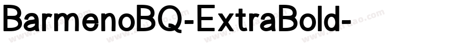 BarmenoBQ-ExtraBold字体转换