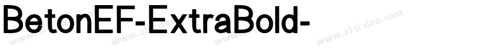 BetonEF-ExtraBold字体转换