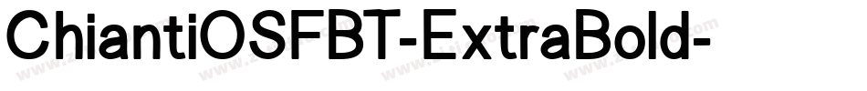 ChiantiOSFBT-ExtraBold字体转换