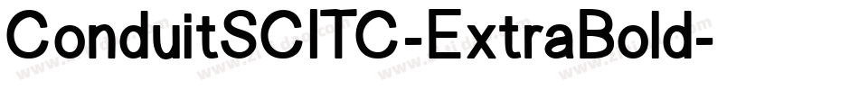 ConduitSCITC-ExtraBold字体转换