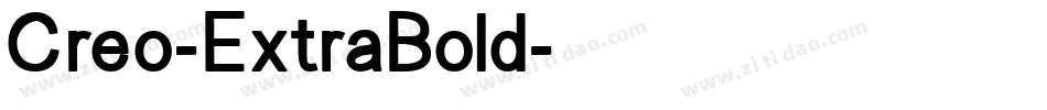 Creo-ExtraBold字体转换