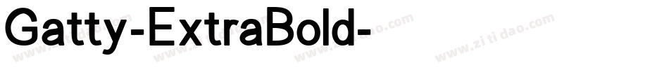 Gatty-ExtraBold字体转换