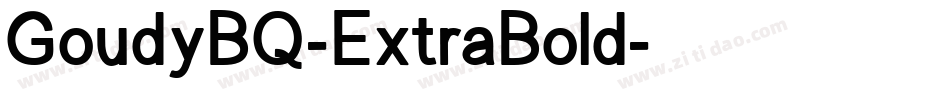 GoudyBQ-ExtraBold字体转换