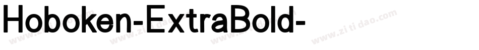 Hoboken-ExtraBold字体转换