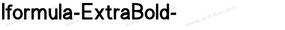 Iformula-ExtraBold字体转换