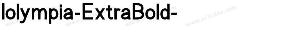 Iolympia-ExtraBold字体转换