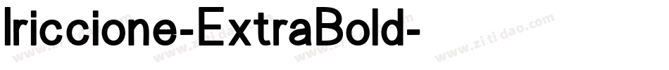 Iriccione-ExtraBold字体转换