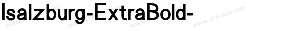 Isalzburg-ExtraBold字体转换