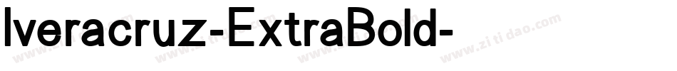 Iveracruz-ExtraBold字体转换