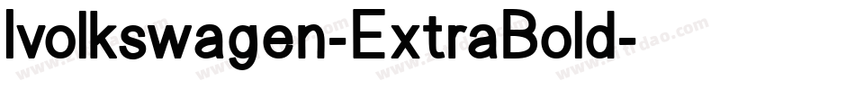 Ivolkswagen-ExtraBold字体转换