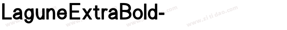 LaguneExtraBold字体转换